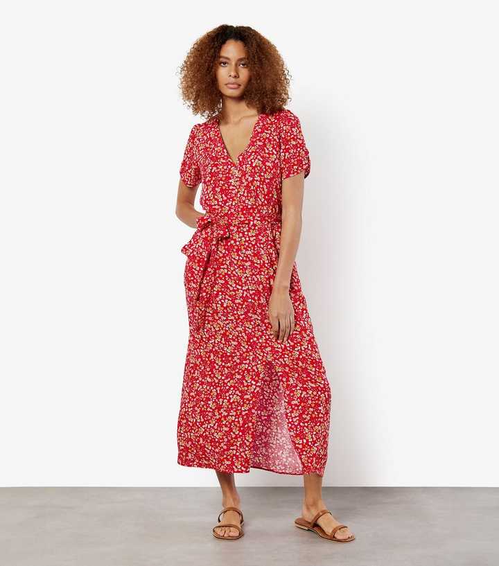 knee length dresses for ladies Floret Midi Dress - Blue Multi
