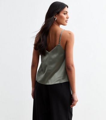 Grey satin cami discount