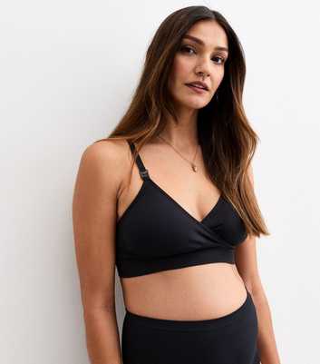 Maternity Black Triangle Clip Nursing Bra
