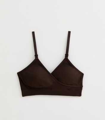 Maternity Brown Triangle Clip Bra