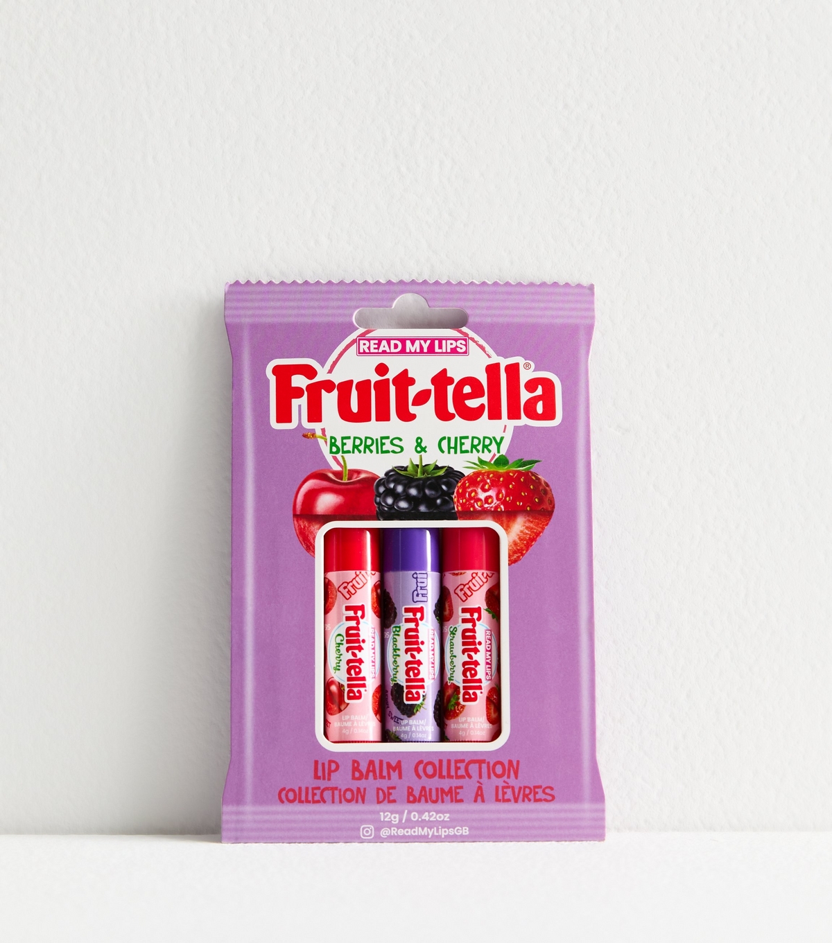 3 Pack Multicoloured Fruitella Lip Balm Set New Look