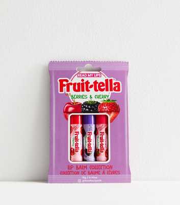 3 Pack Multicoloured Fruitella Lip Balm Set