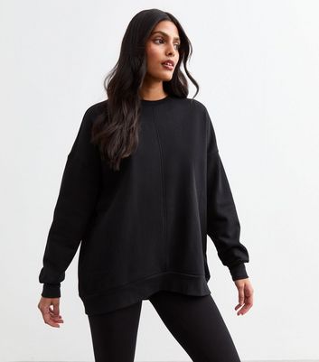 Oversized Panelled Sweatshirt New Look