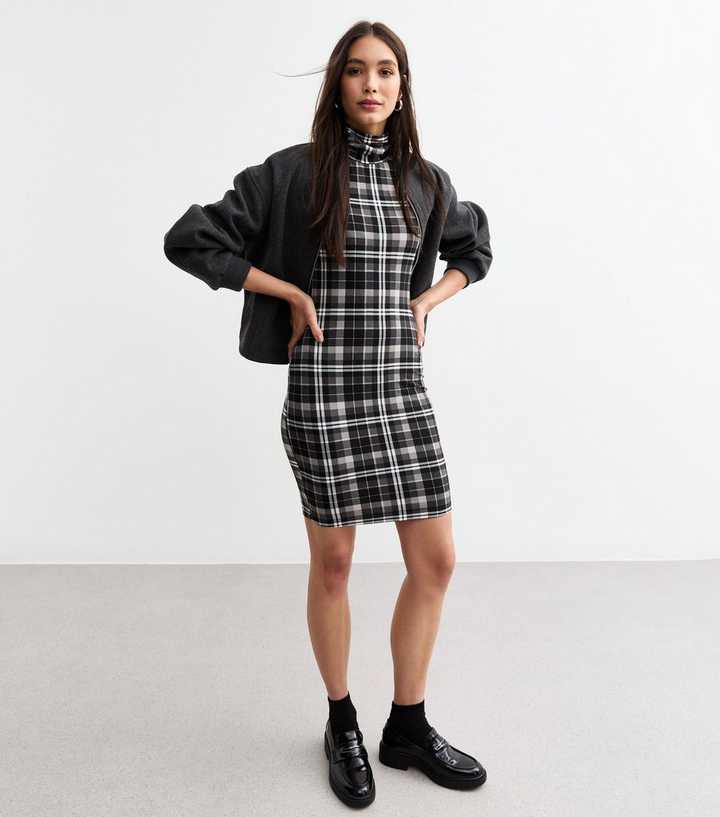 princess polly baby blue dress Black White Plaid Tweed Pinafore Mini Dress Women... From Cong03, $21.87 main image 1