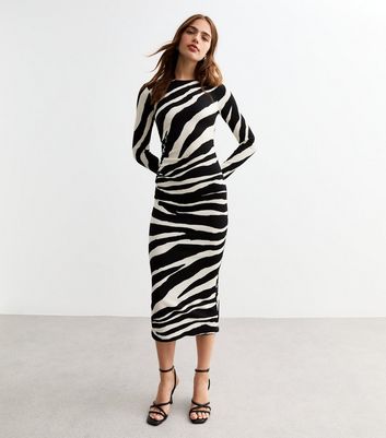 New look zebra midi dress best sale