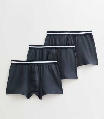 3 Pack of Navy Boxer Trunks