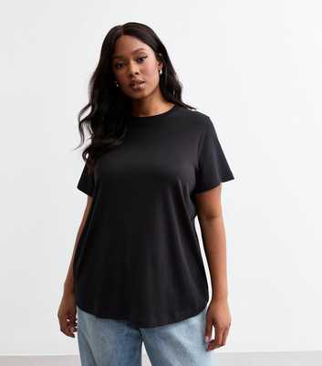 Curves Black Premium Jersey T-Shirt