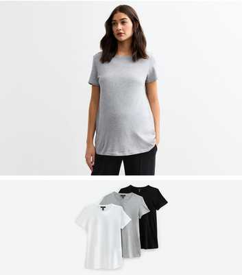 Maternity Pack Of 3 Multicoloured T-Shirts