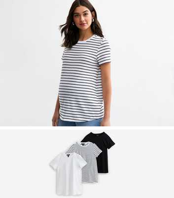 Maternity Pack Of 3 Multicoloured T-Shirts