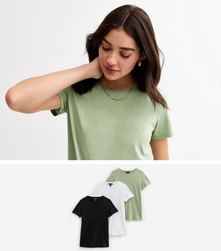 Maternity Pack Of 3 Multicoloured Relaxed T-Shirts