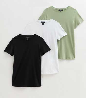 Maternity Pack Of 3 Multicoloured Relaxed T-Shirts