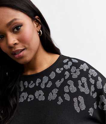 Curves Black Leopard Pattern Top