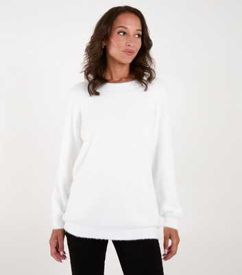 Blue Vanilla White Knit Jumper