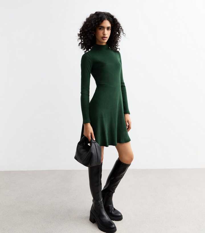 long sleeve mini dress ruched Crystal Cluster Draped Long Sleeve Mini Dress – AREA