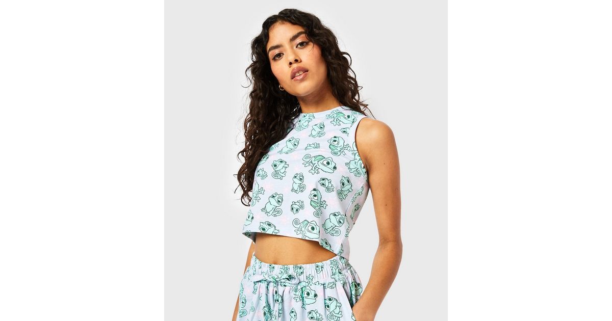 Skinnydip Multicoloured Cotton Disney Pascal Print Crop Top | New Look