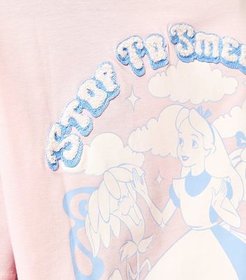 Skinnydip Pink Disney Alice in Wonderland T-Shirt New Look