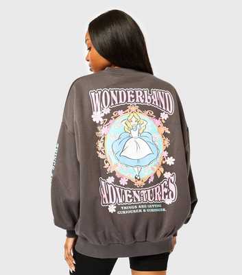 Skinnydip Grey Disney Alice in Wonderland Sweatshirt 