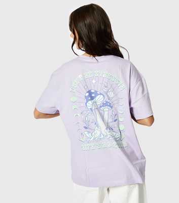 Skinnydip Purple Jersey Princess And The Frog Print T-Shirt