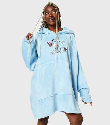 Skinnydip Blue Disney Eeyore Fleece Blanket Hoodie