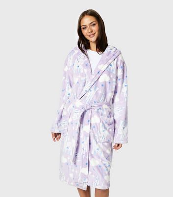Skinnydip Lilac Disney Living Fantasy Dressing Gown New Look