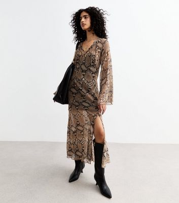 New look snakeskin dress best sale