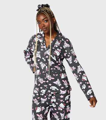 Skinnydip Black Hello Kitty Scrunchie Pyjama Set