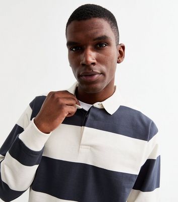 Striped cotton rugby shirt online