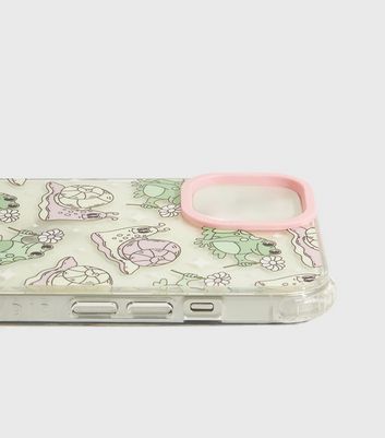 Skinnydip Frog & Snail Print iPhone Case New Look