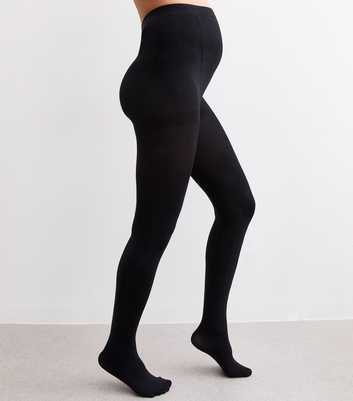 Maternity Pack Of 2 Premium Black Opaque 100 Denier Tights