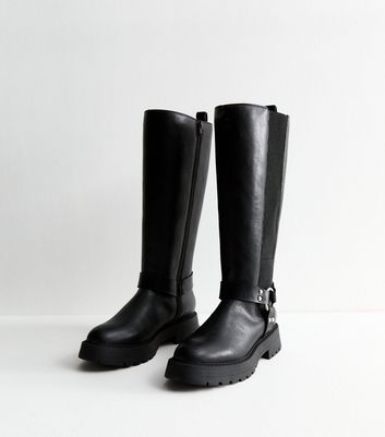 Black riding style boots deals