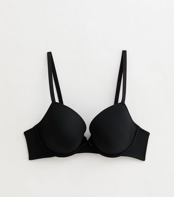 Black T-Shirt Bra New Look