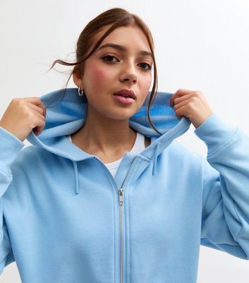 Oversized light blue hoodie online