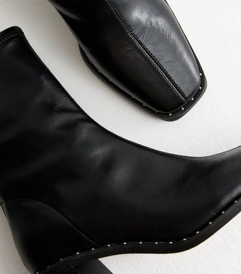 Black heeled dress boots online