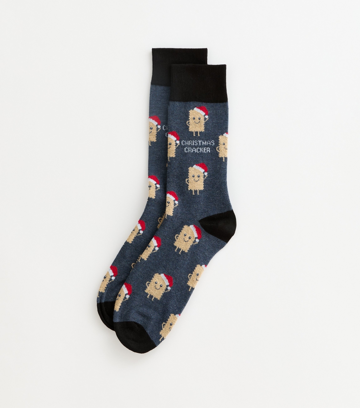 Men's Blue Christmas Cracker Socks New Look