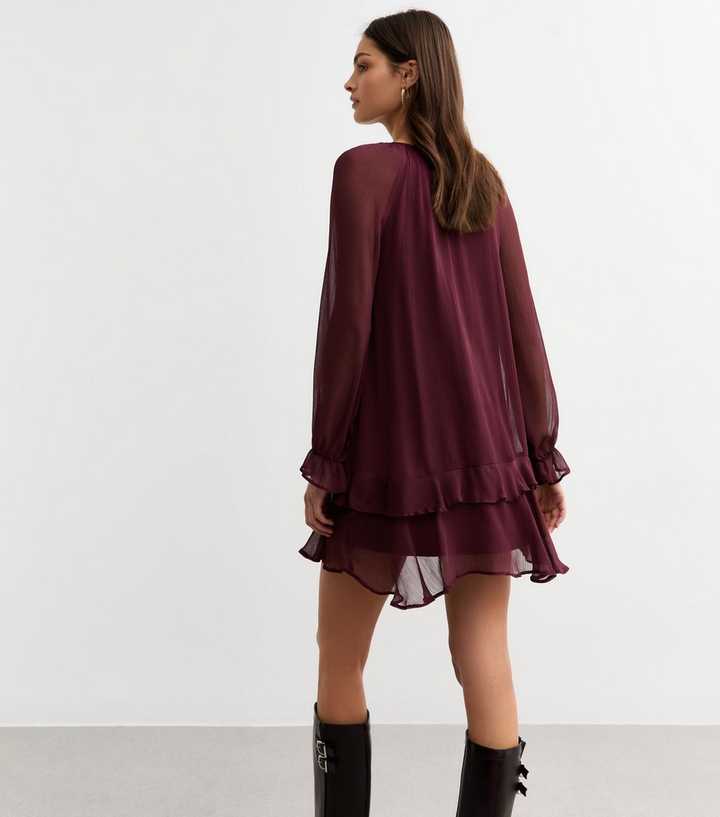 burgundy dress 18 months Baby Solange Dress Set in Burgundy Tulle 6-9M main image 0