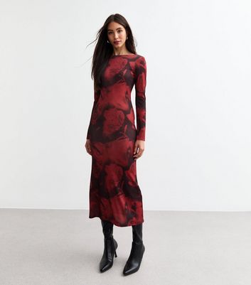 New look red and black dress best sale