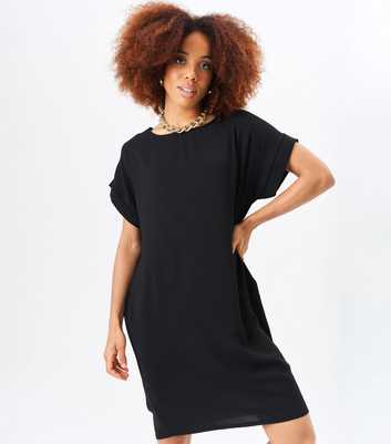 Gini London Black Oversized Mini Dress