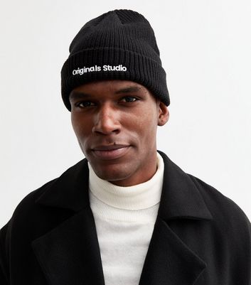 Black knit cap online