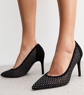 Black embellished shoes on sale