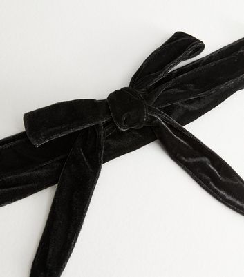 velvet tie belt