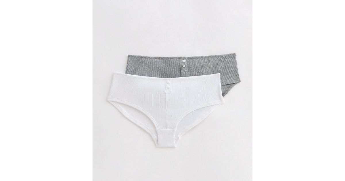 Girls Pack of 2 Ribbed Briefs | New Look