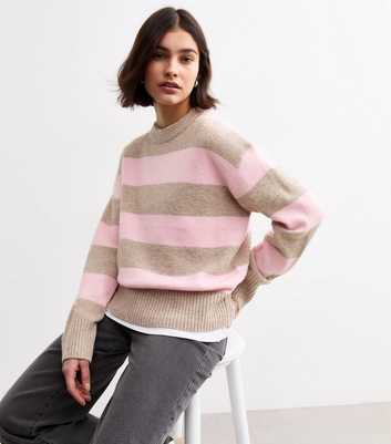 Pink Striped Jumper