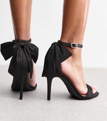 Black Heels Black Strappy High Heels New Look