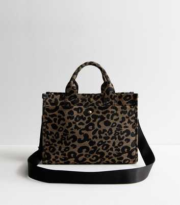 Brown Animal Canvas Tote