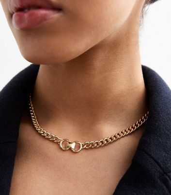 New look gold necklace store