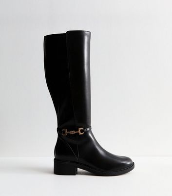 Black boots womens wide calf online