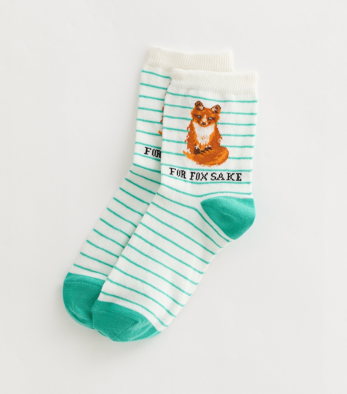 Green For Fox Sake Tube Socks New Look