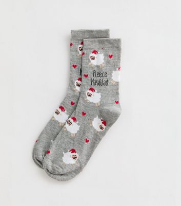 Fleece christmas socks hotsell