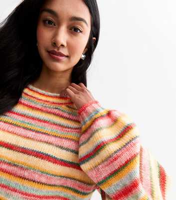 Sunshine Soul Multicolour Space Dye Striped Jumper 