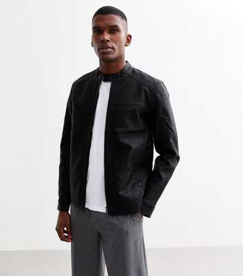 Only & Sons Black Regular Faux Leather Jacket 